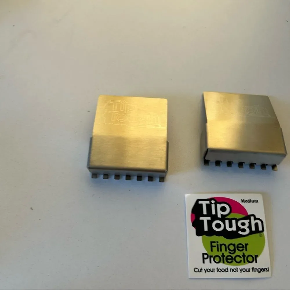TIP TOUGH STAINLESS STEEL FINGER GUARD FOR CUTTING & CHOPPING